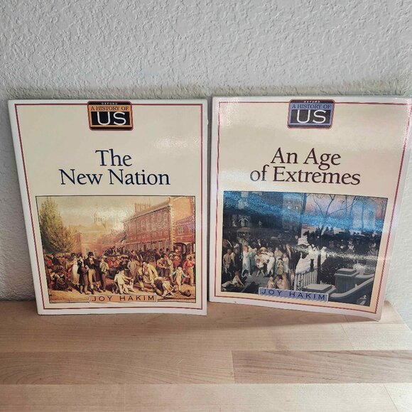 A History of US Lot: Books 4 & 8: The New Nation & An Age of Extremes Joy Hakim - Picture 1 of 3
